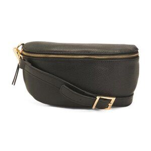 VIOLA CASTELLANI Made In Italy Leather Belt Bag